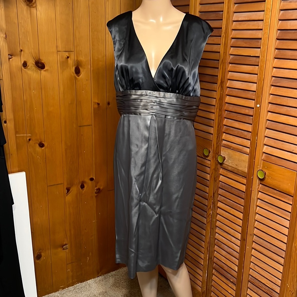 Max and Cleo Black and Gray Dress